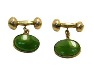 Nephrite Jade Cufflinks