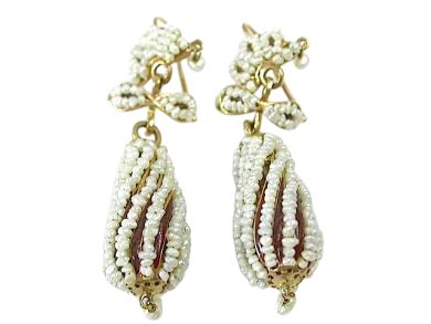 Vintage Freshwater Pearl 14kt Earrings