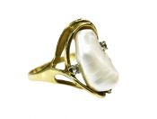 Pearl and Diamond Ring