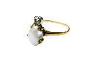 Pearl and Diamond Ring