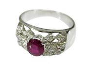 Ruby And Diamond Ring