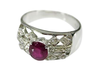 Ruby And Diamond Ring