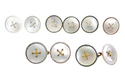 Ryrie Edwardian Mother of Pearl Cufflink Dress Set