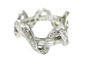 Vintage Diamond 'Wave' Platinum Band