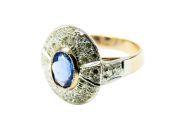 Vintage Sapphire and Diamond Ring
