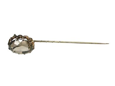 Smoky Quartz Stick Pin