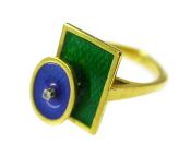 Square Enamel Ring