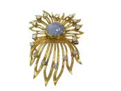 Star Sapphire Brooch