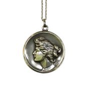 Sterling Silver Art Nouveau American Locket