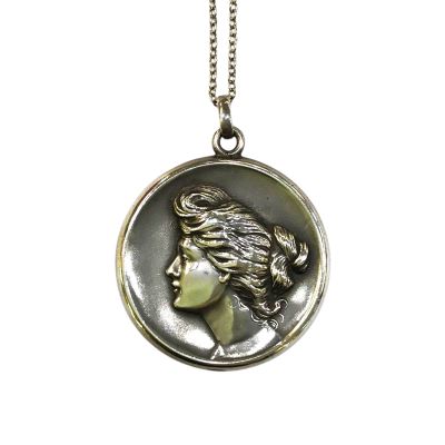 Sterling Silver Art Nouveau American Locket