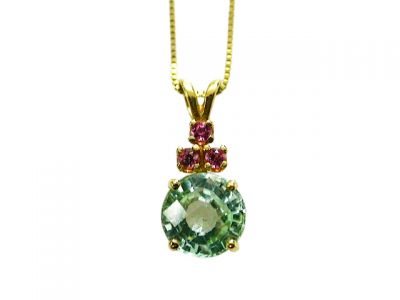 Blue Tourmaline Pendant