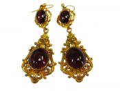 Victorian Garnet 9kt Earrings
