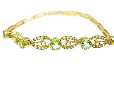 Victorian Peridot Bracelet