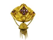 Victorian Paste Tassel Brooch