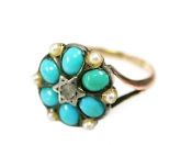 Victorian Turquoise Cluster