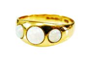 Vintage 3 Opal Ring