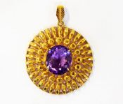 Vintage Amethyst Pendant