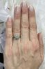 Vintage .61ct Diamond Cluster Ring in 18kt White Gold