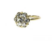 Vintage Diamond Cluster Ring