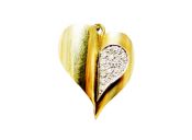 Vintage Diamond Heart Pendant