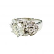 Vintage 2.13ct Diamond 18kt Ring