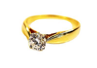 Vintage Diamond Solitaire Ring