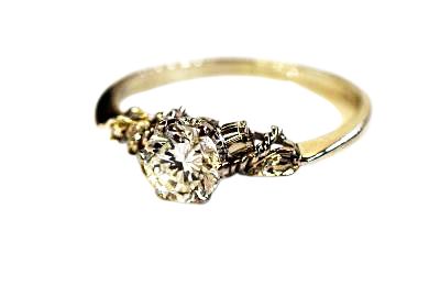 Vintage Diamond Solitaire Ring
