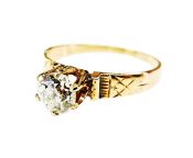 Vintage Diamond Solitaire Ring