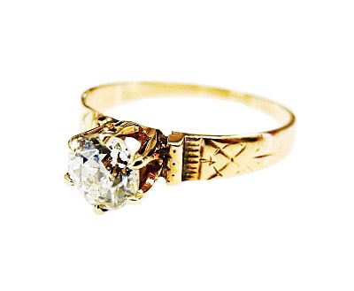 Vintage Diamond Solitaire Ring