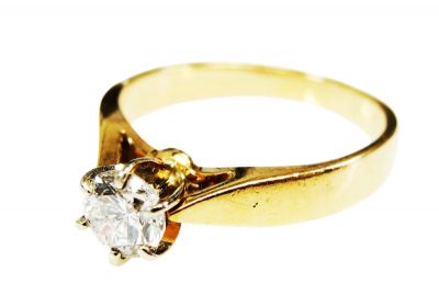 Vintage Diamond Solitaire Ring