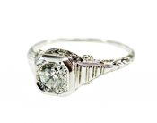 Vintage Diamond Solitaire Ring