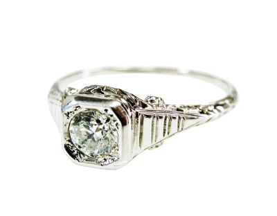 Vintage Diamond Solitaire Ring