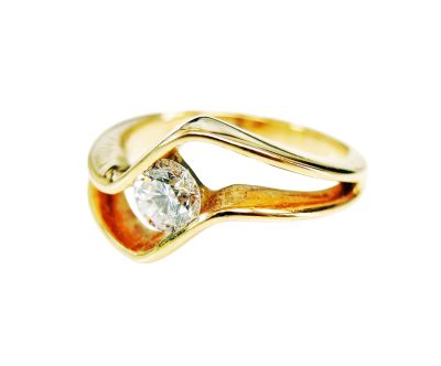 Vintage Diamond Solitaire Ring