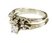 Vintage Diamond Wedding Rings Set