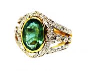 Vintage Emerald and Diamond Ring