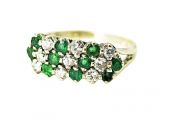 Vintage Emerald and Diamond Ring