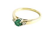Vintage Emerald and Diamond Ring