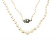 Vintage Graduated Cultured Pearl Necklace