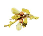 Vintage Oak Leaf Brooch