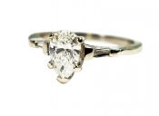 Vintage Pear Diamond Ring