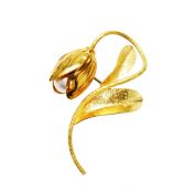 Vintage Pearl Tulip Brooch