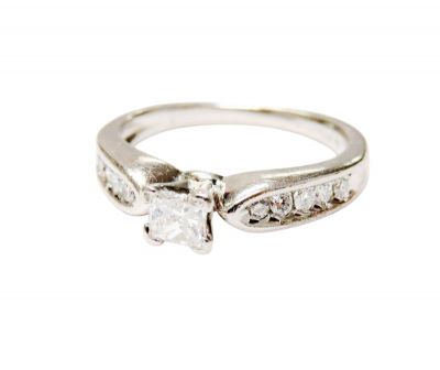 Vintage Princess Cut Diamond Ring