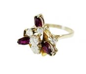 Vintage Ruby and Diamond Ring