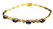 Vintage Sapphire and Diamond Bracelet