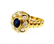 Vintage Sapphire and Diamond Ring