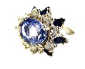 Vintage Sapphire and Diamond Ring