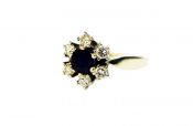 Vintage Sapphire and Diamond Ring