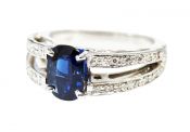 Vintage Sapphire and Diamond Ring
