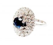 Vintage Sapphire and Diamond Ring