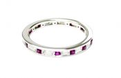 Vintage Style Ruby and Diamond Eternity Ring